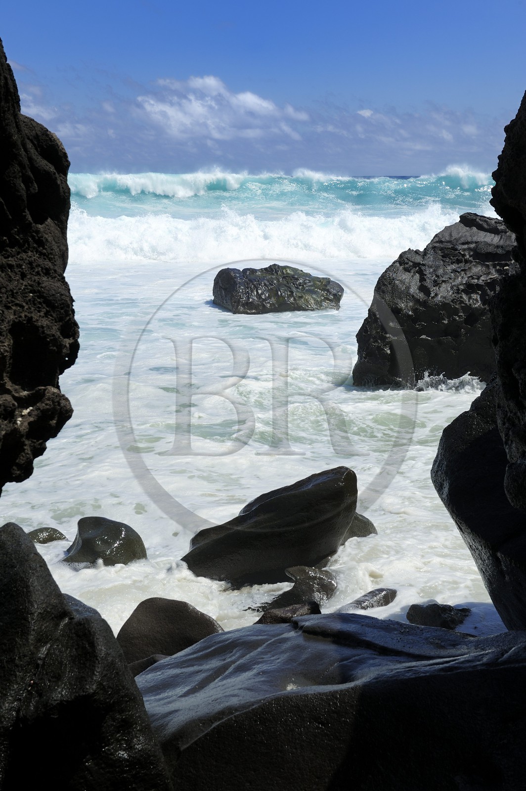 France, île de la Réunion, la côte sud, plage de Grand-Anse