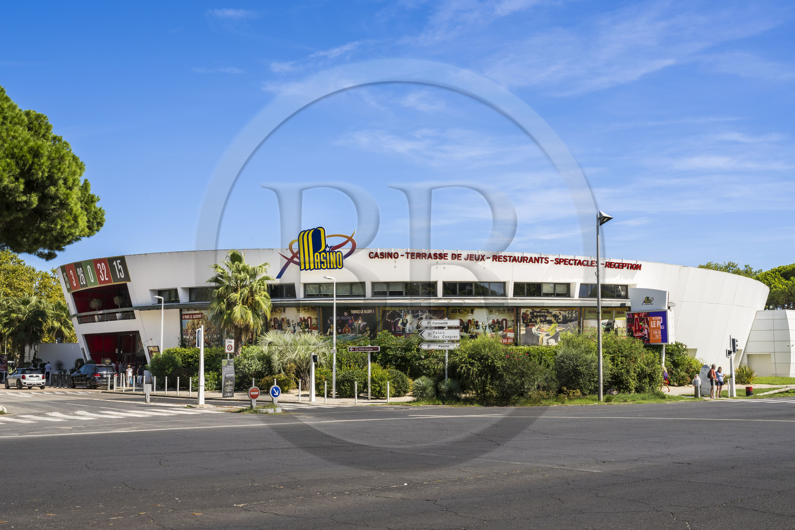 France, Hérault (34), La Grande-Motte, labellisé patrimoine du XXème siècle, le nouveau casino Pasino de l’architecte Yves Raynal