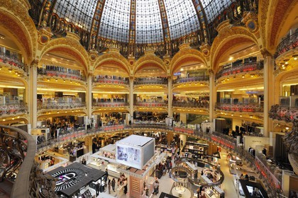 France, Paris (75), le grand magasin des Galeries Lafayette situé boulevard Haussmann