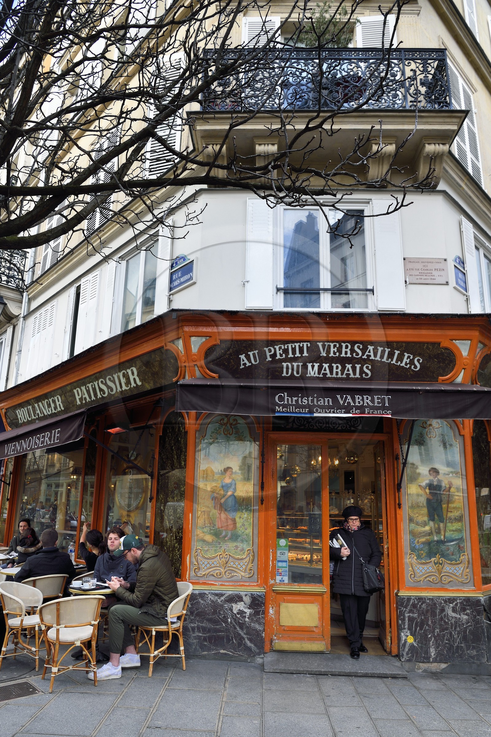 France, Paris (75), boulangerie patisserie Au Petit Versailles Du Marais tenue par Christian Vabret, Meilleur ouvrier de France