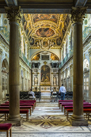 France, Seine-et-Marne (77), Fontainebleau, chateau de Fontainebleau, classé Patrimoine Mondial par l'UNESCO, chapelle de le Trinité