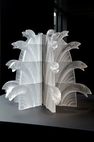 France, Bas-Rhin (67), Wingen-sur-Moder, le musée Lalique, Fontaine Poissons modèle 1937