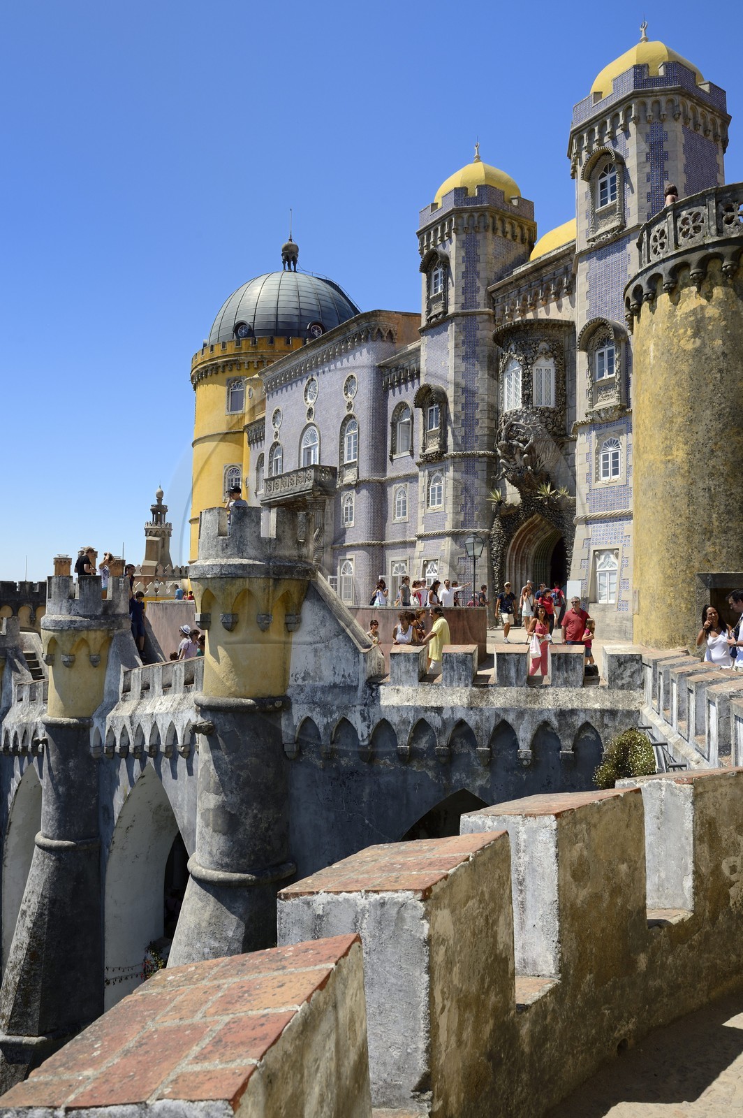 Portugal, région de Lisbonne, Sintra, le Palais national de Pena (Palacio Nacional da Pena), classé Patrimoine Mondial de l'UNESCO