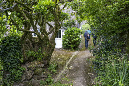France, Vendée (85), Pouzauges, une des multiples venelles sillonant la vieille ville