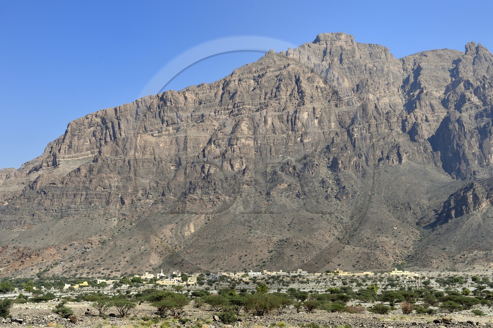 Sultanate of Oman, Southern Al-Batina governorate, Western Hajar, Wadi Mistall, Ghubrah village