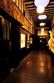 Royaume-Uni, Ecosse, Glasgow, intérieur de la Glasgow School of art réalisée par Mackintosh