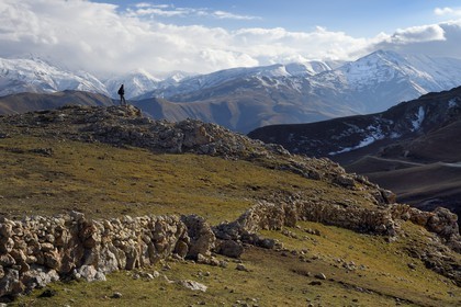 Azerbaijan, Quba (Guba) region, Greater Caucasus mountain range, hiking between the village of Qalaxudat and Giriz