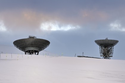 Norvège, Svalbard, Spitzberg, Longyearbyen, EISCAT (European Incoherent Scatter Scientific Association) Radars de la station scientifique