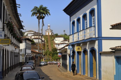 Brésil, Etat du Minas Gerais, ville de Serro, capela de Santa Rita (Route de l'or, Estrada Real)