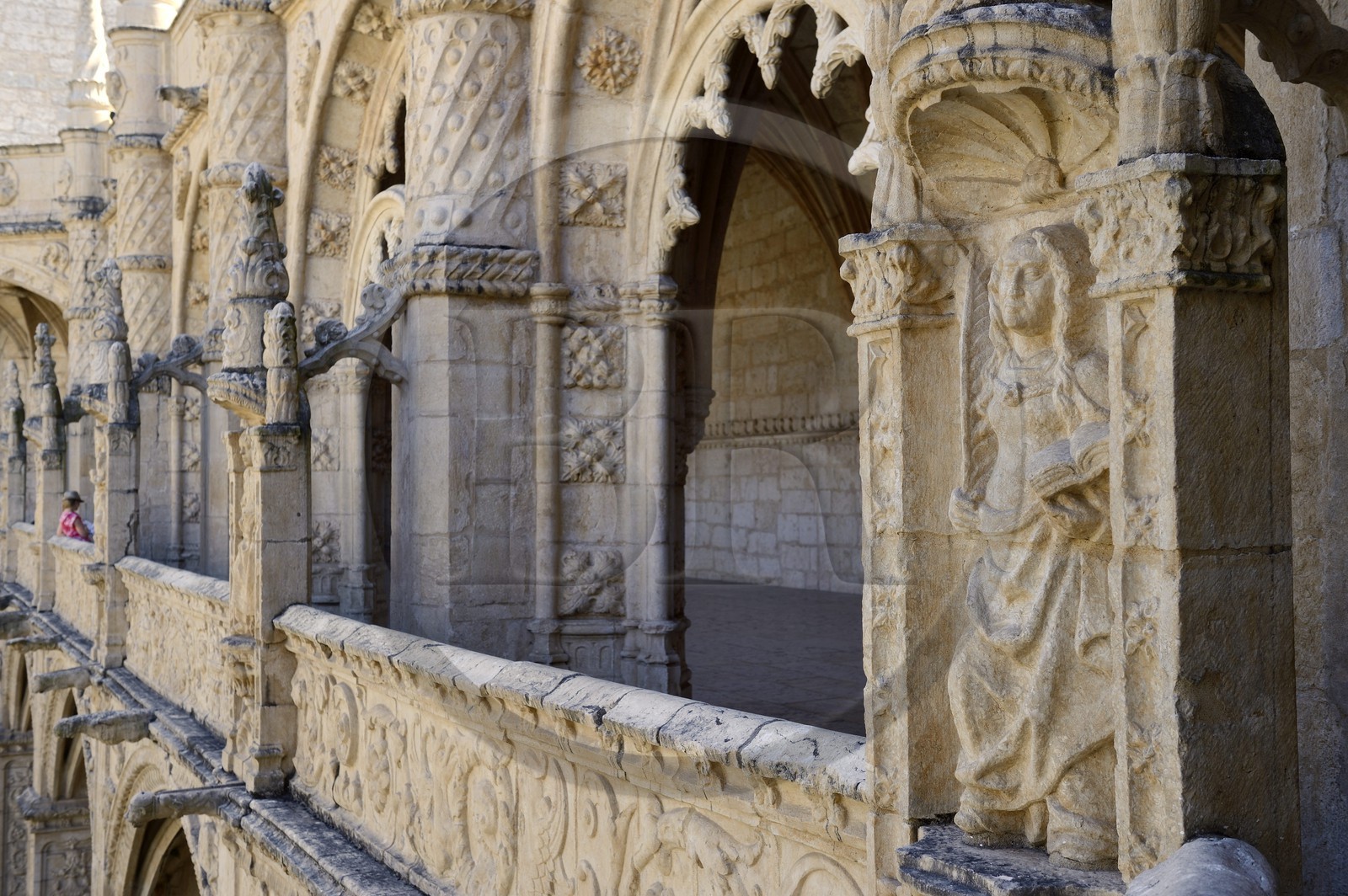 Portugal, Lisbonne, Bélem, Monastere des Hiéronymites (Mosteiro dos Jerónimos), classé Patrimoine Mondial de l'UNESCO, le cloitre