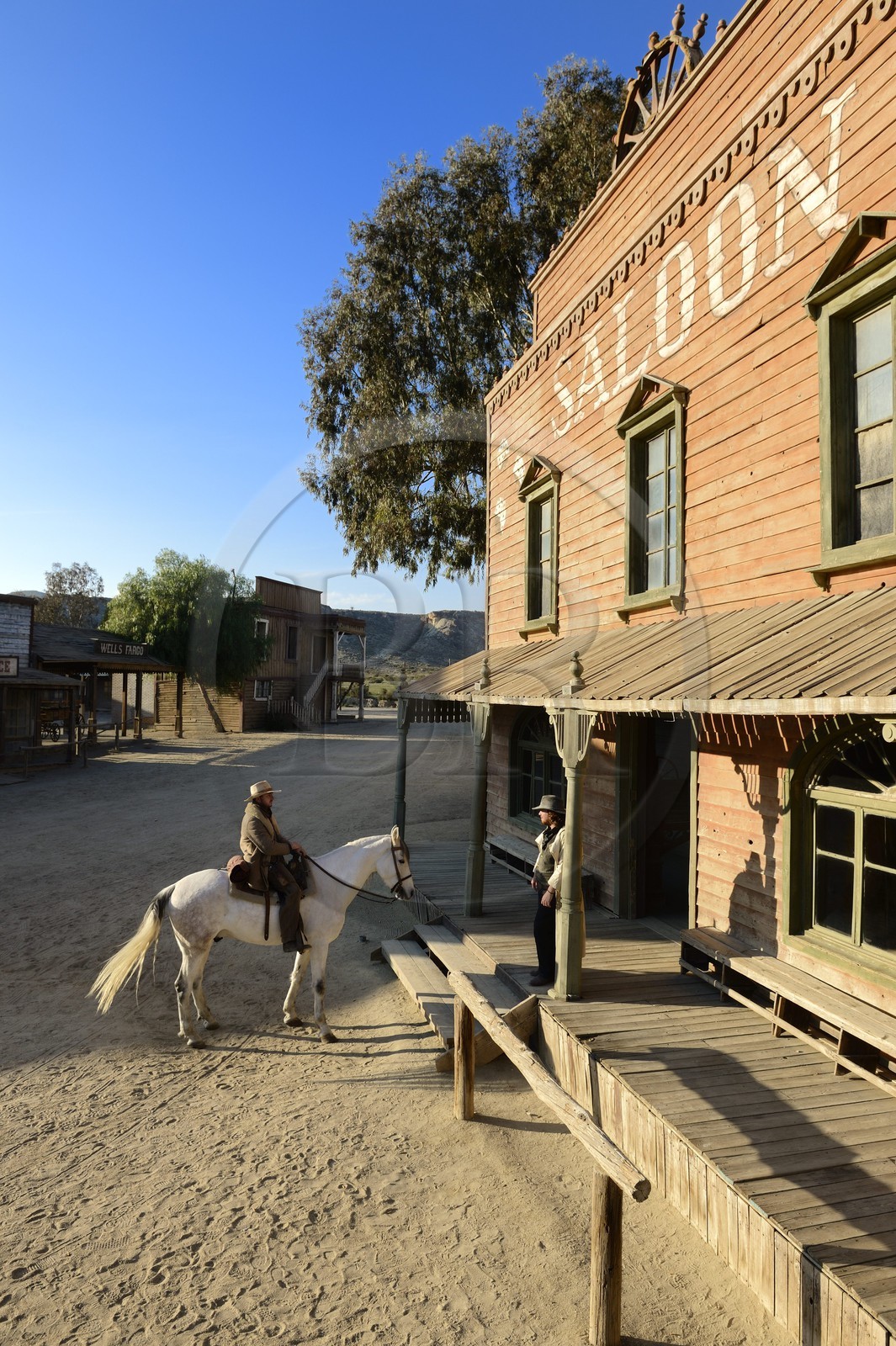 Espagne, Andalousie, province de Almeria, désert de Tabernas, parc d'attraction Fort Bravo Texas Hollywood, c'est ici que fut tourné les 7 Mercenaires de John Sturges mais aussi Les Pétroleuses de Christian-Jaque et Pour Une Poignée de Dollars de Sergio Leone