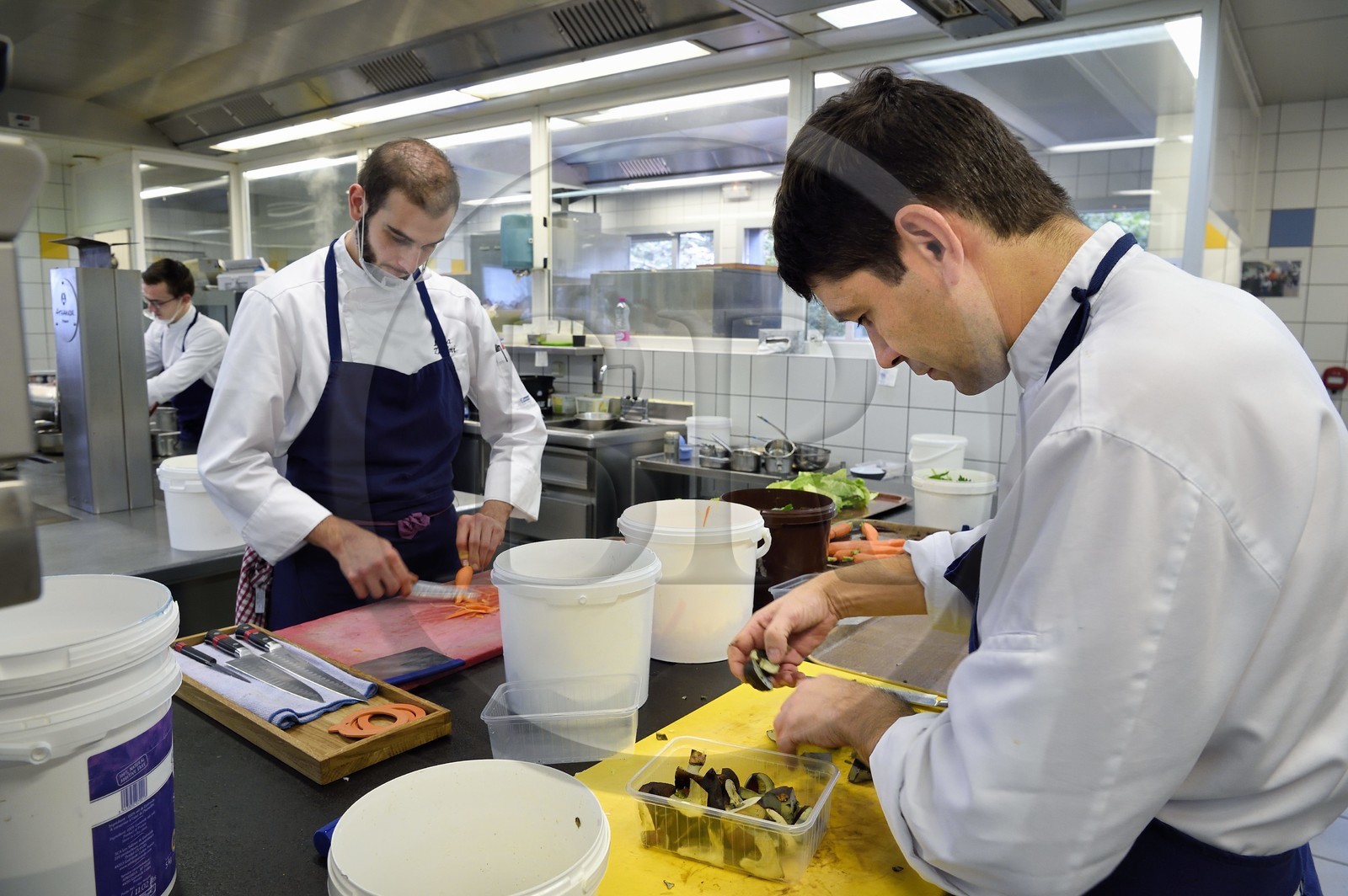 France, Haute-Loire (43), Saint-Bonnet-le-Froid, Restaurant 3 étoiles Régis et Jacques Marcon, le chef cuisinier Jacques Marcon