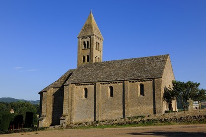 France, Saône et Loire (71), Mazille, église romane Saint-Blaise du XIe siècle