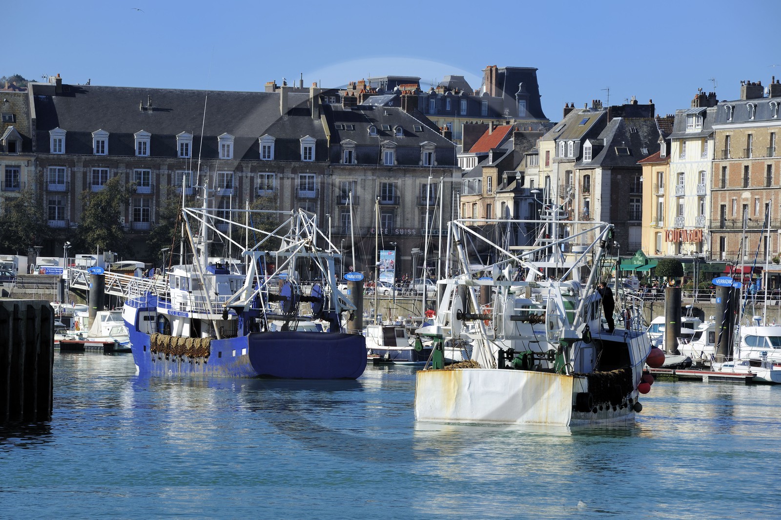 France, Seine-Maritime, Dieppe, trawlers in the harbour