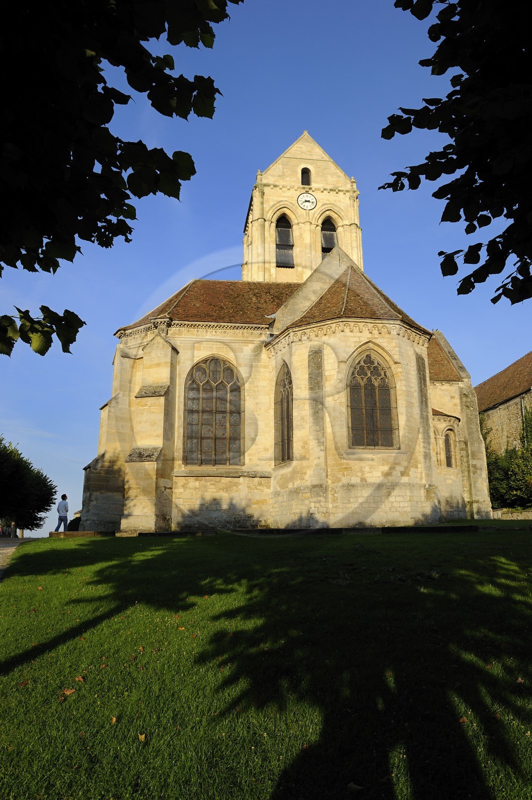 France, Val-d'Oise (95), parc naturel régional du Vexin français, Auvers-sur-Oise, église peinte par Van Gogh