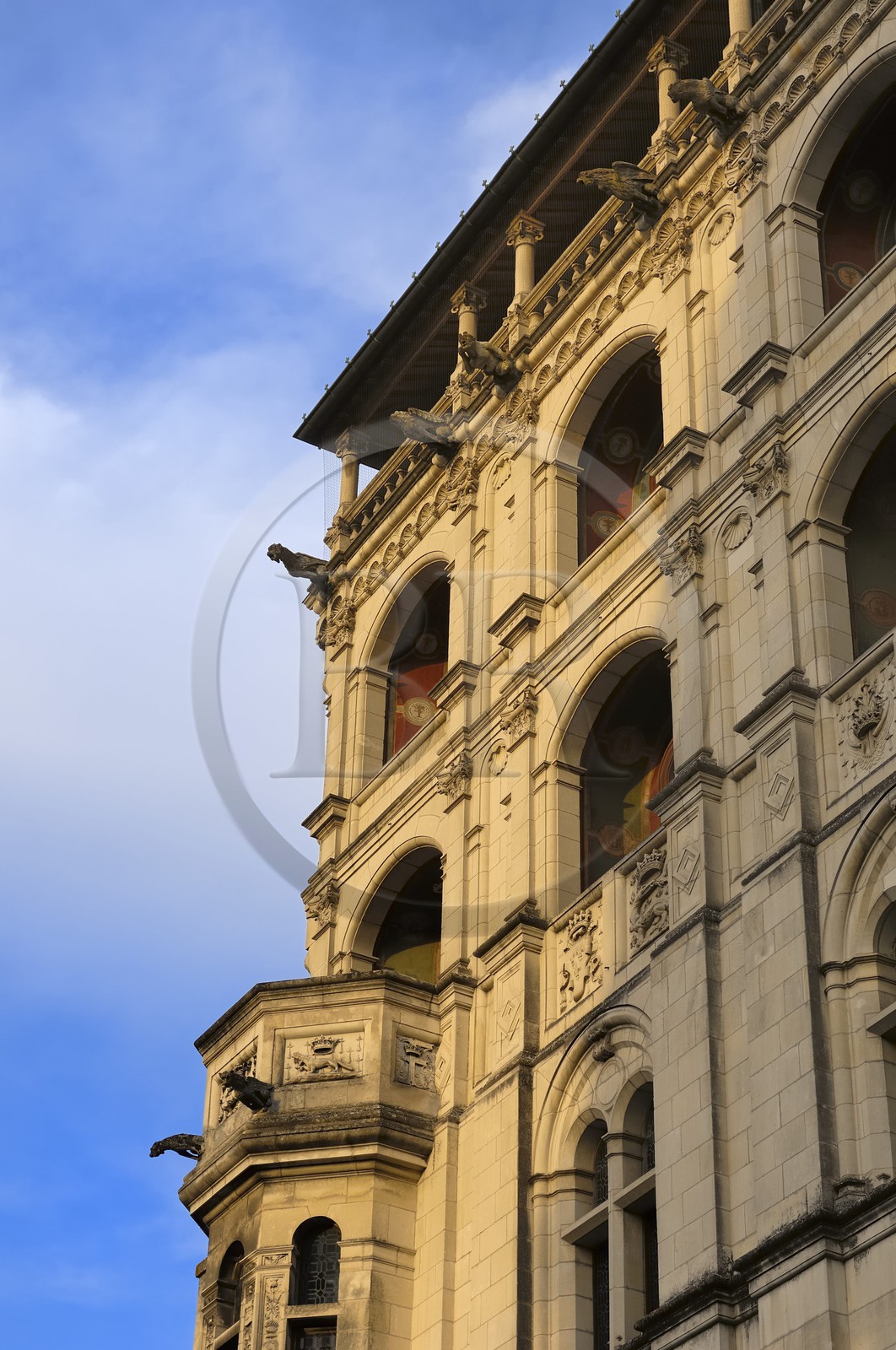 France, Loir-et-Cher (41), vallée de la Loire classée au Patrimoine Mondial de l'UNESCO, château de Blois, façade de l'aile François 1er