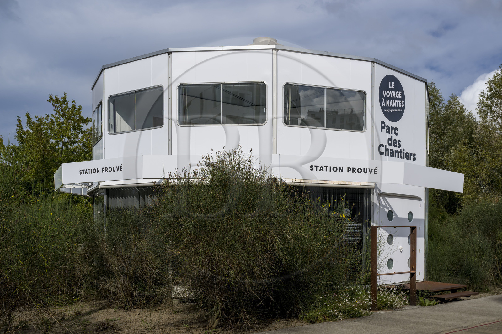 France, Loire-Atlantique (44), Nantes, Parc des chantiers sur l'Ile de Nantes, collection d'art contemporain à ciel ouvert Estuaire, Station Prouvé de l'architecte Jean Prouvé