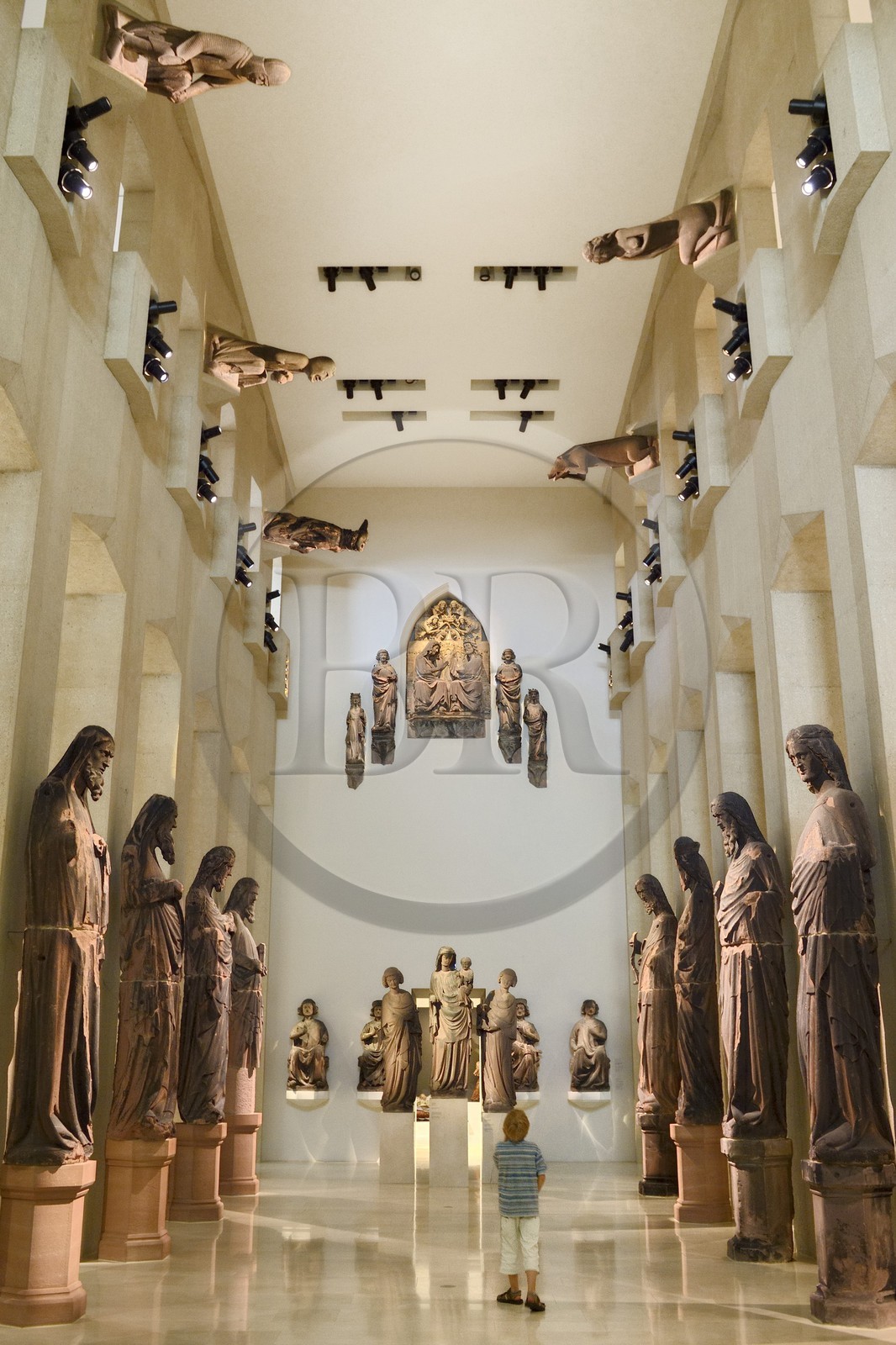 Allemagne, Bade-Wurtemberg, Fribourg en Brisgau, musée des Augustins (Augustinermuseum), statues originales de la cathédrale (Munster)