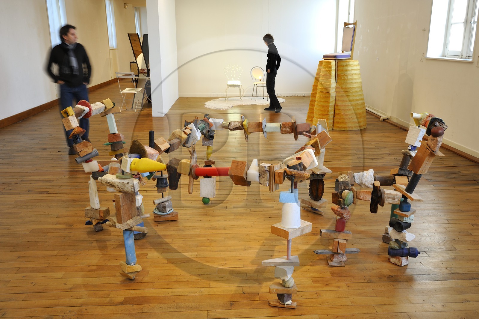 France, Loir et Cher, Blois, Object Museum, Two Placesone Space by Tony Cragg