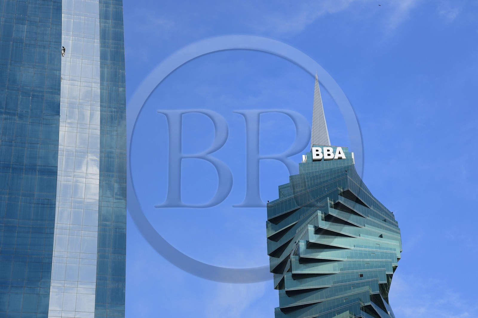 Panama, Panama City, the F&F Tower previously known as the Revolution Tower and also as El Tornillo (the screw)