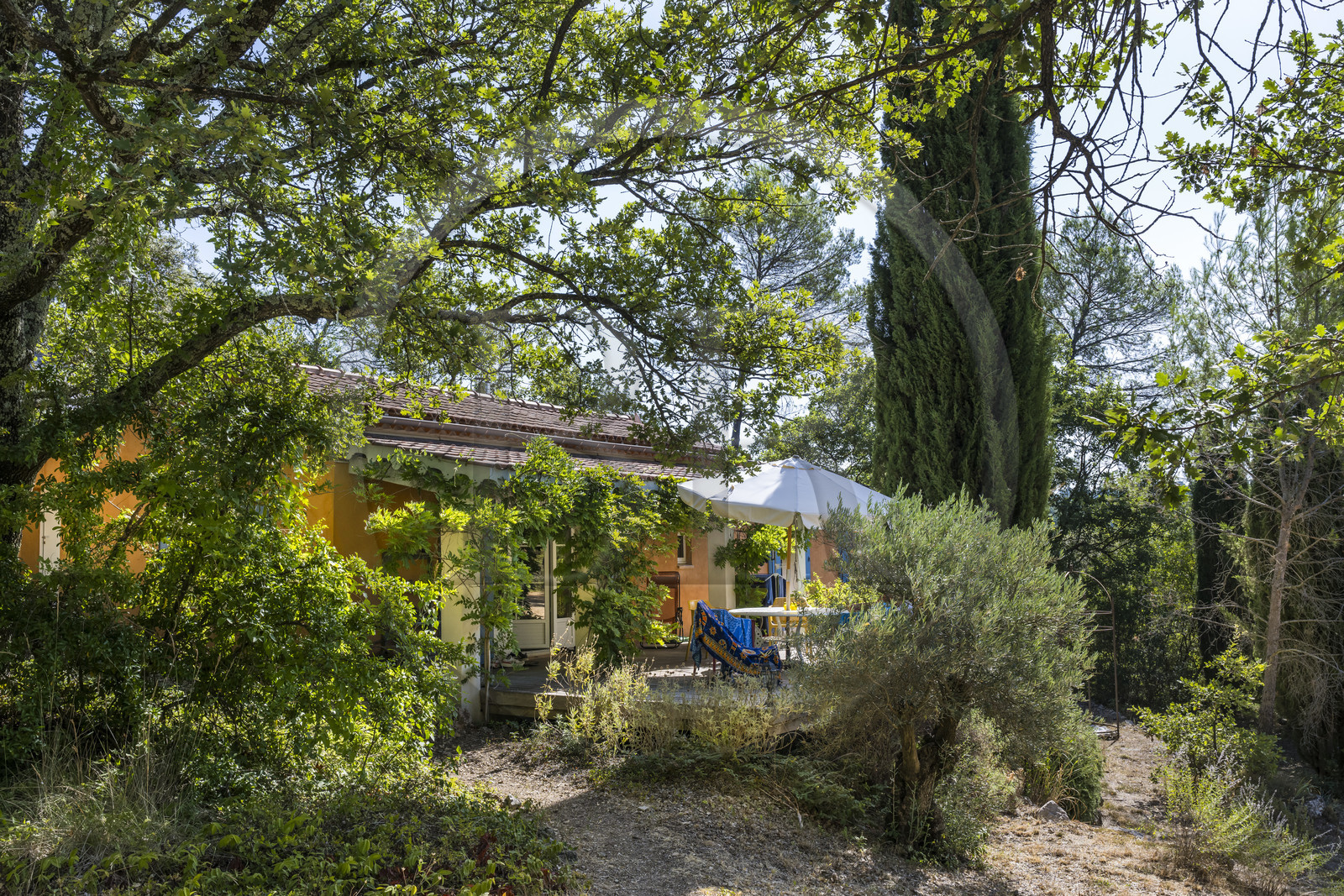 France, Var (83), Provence Verte, Bras, vers Saint-Maximin-la-Sainte-Baume, la maison d'hotes Le Peyrourier - une campagne en Provence