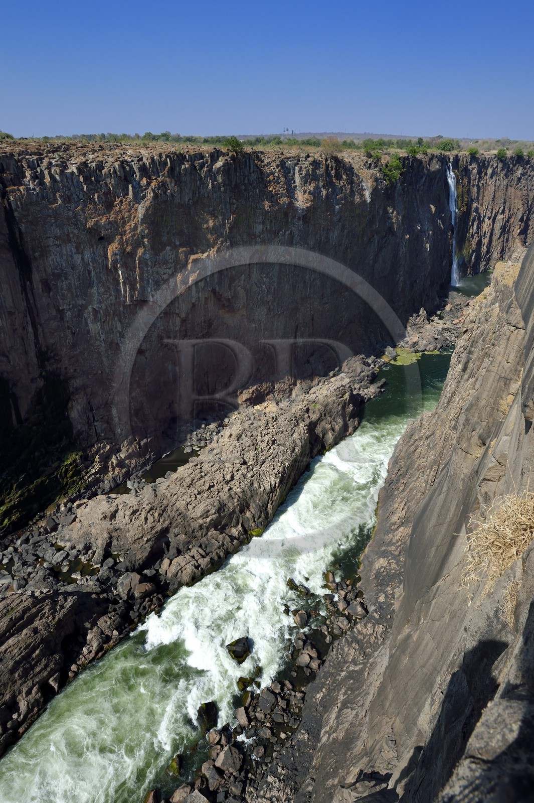 Zimbabwe, province de Matabeleland septentrional, fleuve Zambèze, les Chutes Victoria, classées Patrimoine Mondial de l'UNESCO