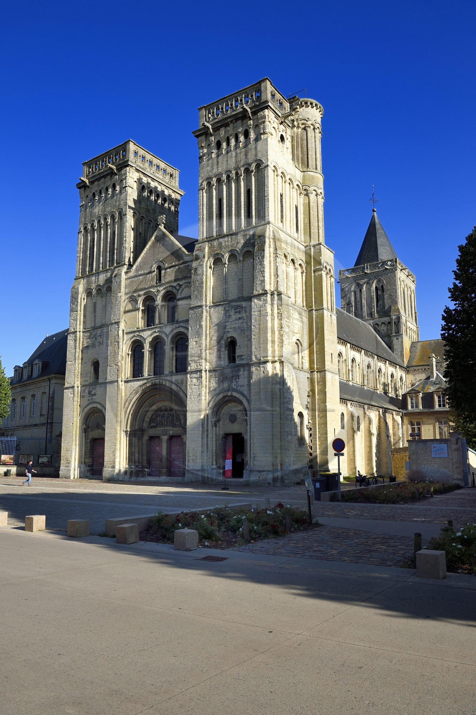 France, Calvados (14), Caen, l'Abbaye-aux-Dames, l'église abbatiale de la Trinité