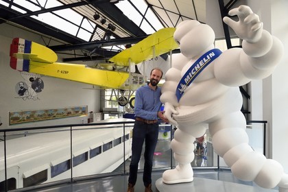 France, Puy de Dome, Clermont Ferrand, L'Aventure Michelin, museum retracing all the activities of the Michelin group, Stéphane Nicolas, responsible for the historical heritage of Michelin