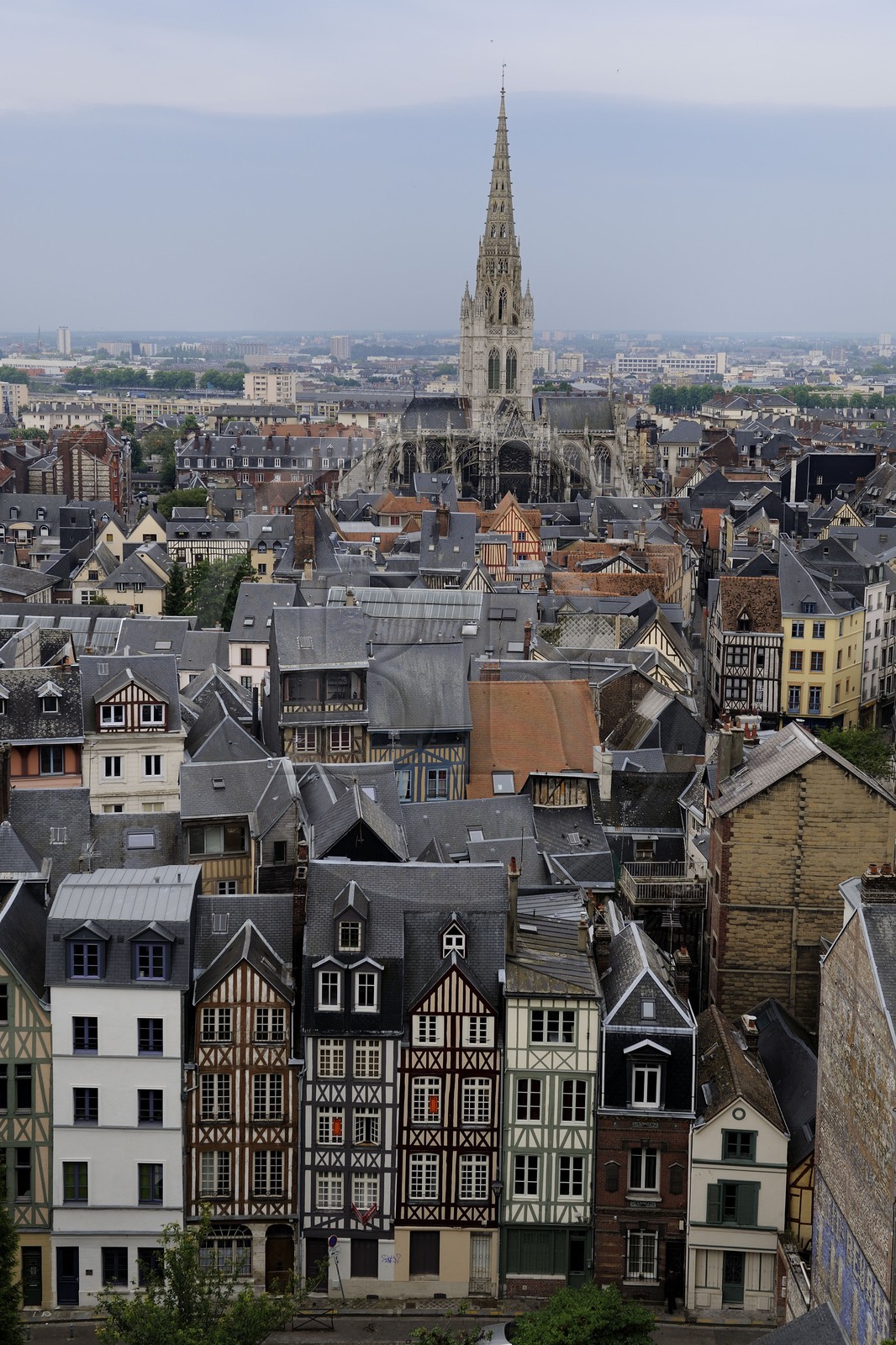 France, Seine Maritime, Rouen,  Gothic Church of St Maclou (15th century)