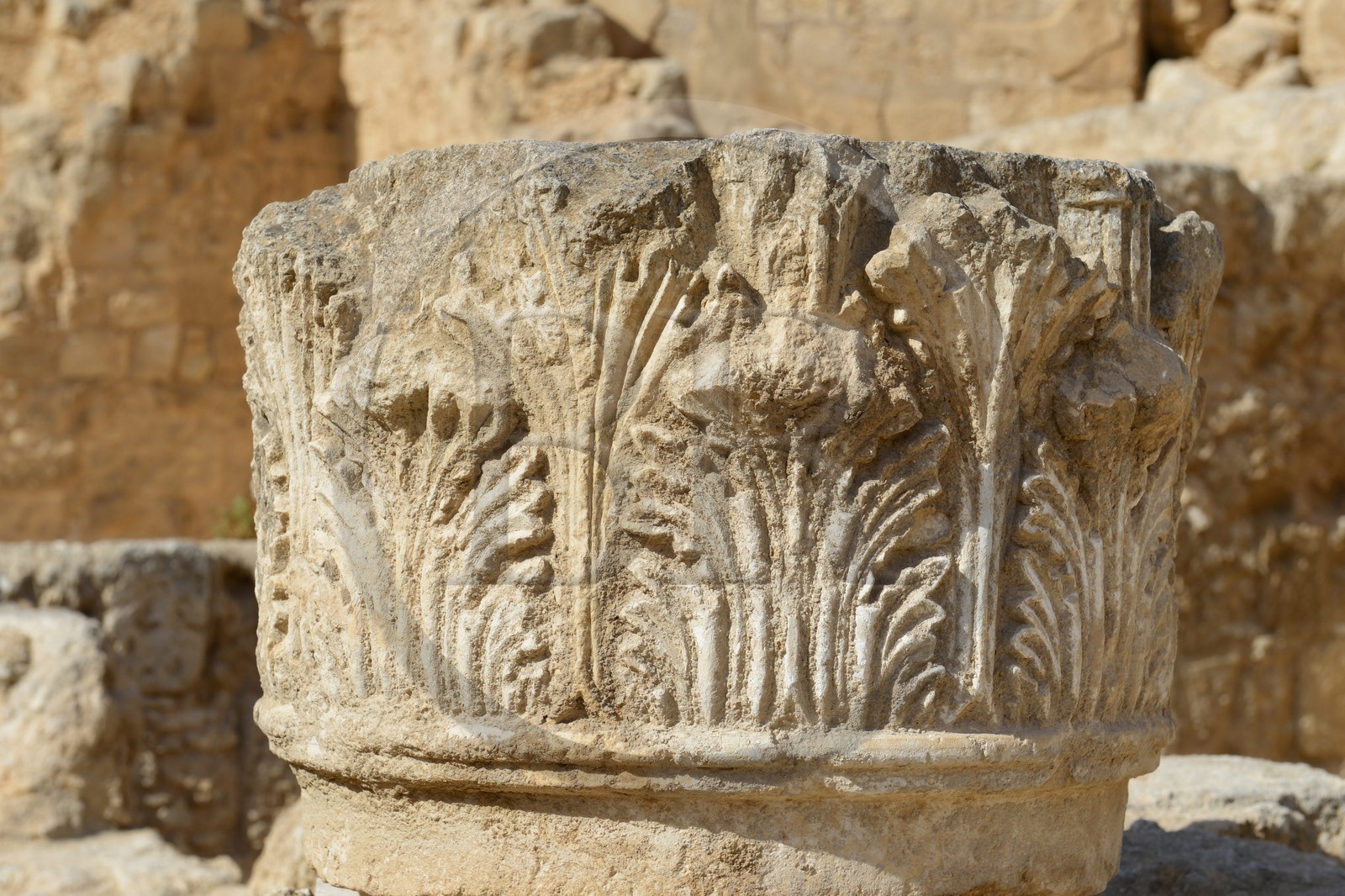 Israel, Cisjordanie, l'Hérodion, colline artificiellement exhaussée qui abrite les ruines d'un palais fortifié construit par le roi Hérode Ier le Grand (site classé Parc National)