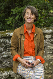 France, Hérault (34), Lavérune, Chateau de l'Engarran, hotel particulier de la deuxième moitié du XVIIIème siècle appelée folie montpelliéraine, la vigneronne et propriétaire Diane Losfelt