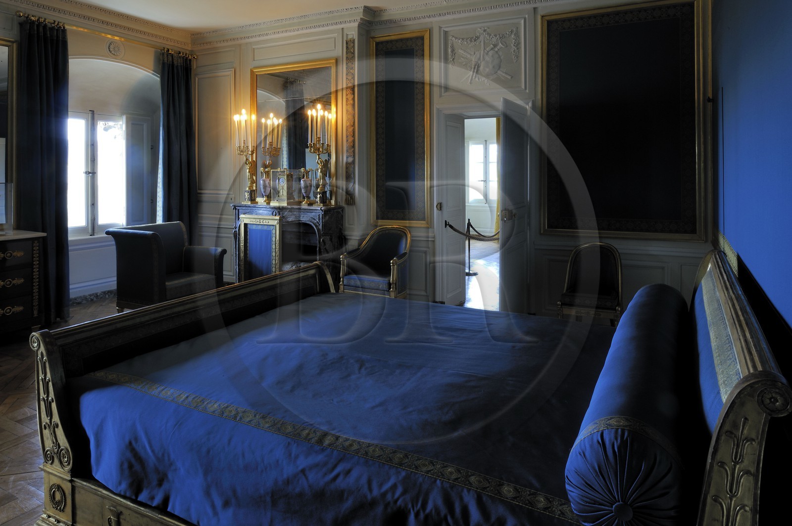 France, Yvelines, Chateau de Versailles, listed as World Heritage by UNESCO, Domaine de Marie Antoinette, the Petit Trianon, room of the Empress and the Duchess of Orleans