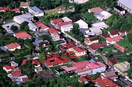 France, île de la Réunion, Cirque de Salazie, Hell-Bourg, labellisé Les Plus Beaux Villages de France, maison créole dans le village