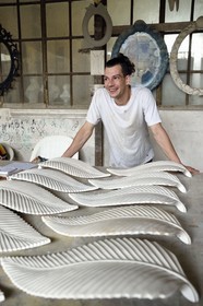 France, Var (83), Toulon, entreprise de platrerie (staffeur ornemaniste) Turco staff, Julien Turco