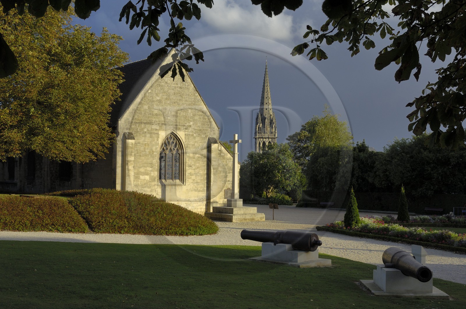 France, Calvados (14), Caen, le château ducal, l'église Saint-Georges rattachée au musée de Normandie
