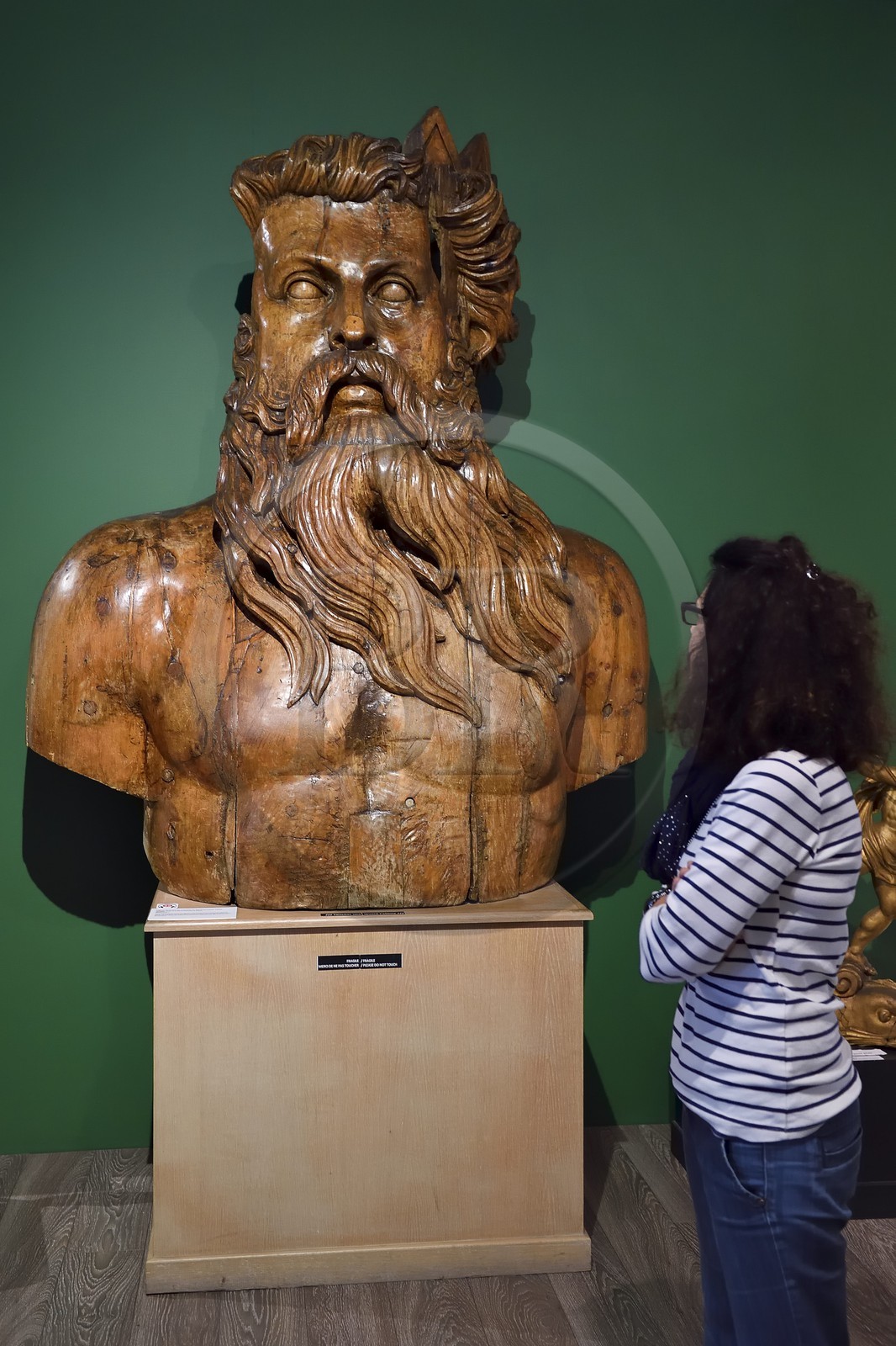 France, Var (83), Toulon, musée national de la Marine, Neptune en figure de proue