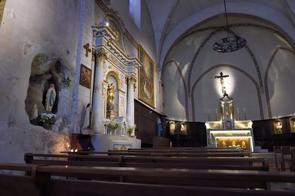 France, Var, the Dracenie, village of Bargemon, church of Saint-Etienne