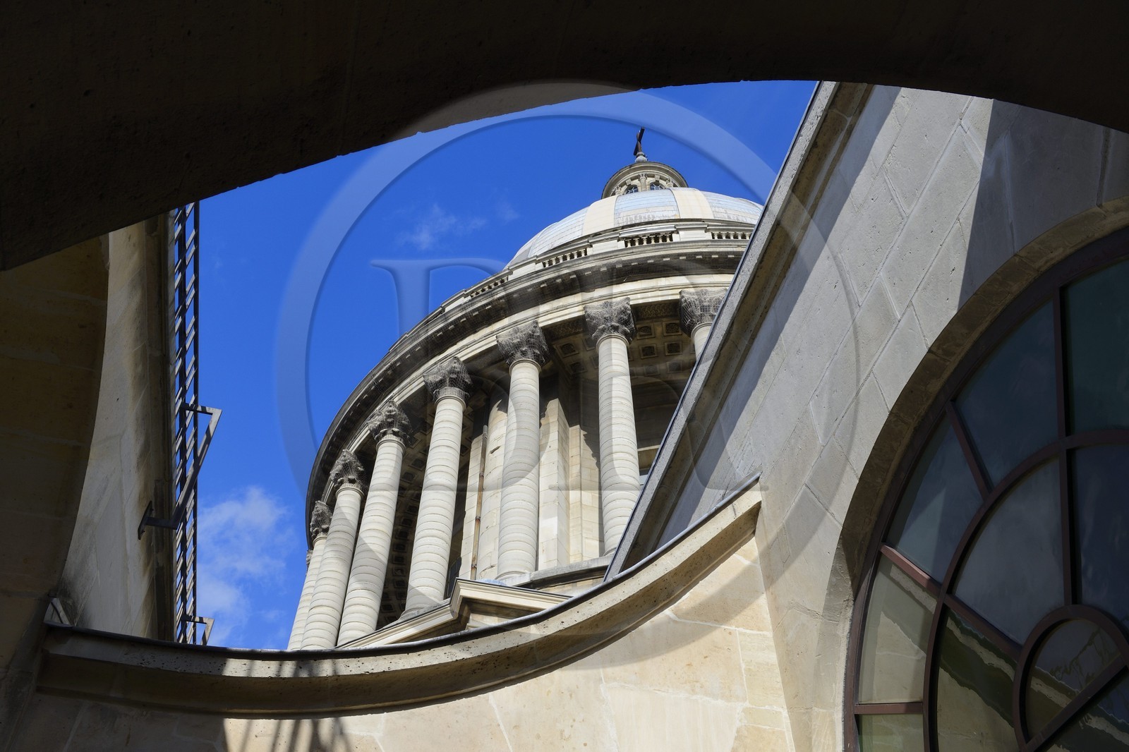 France, Paris (75), le Panthéon, le dôme (tour-lanterne)
