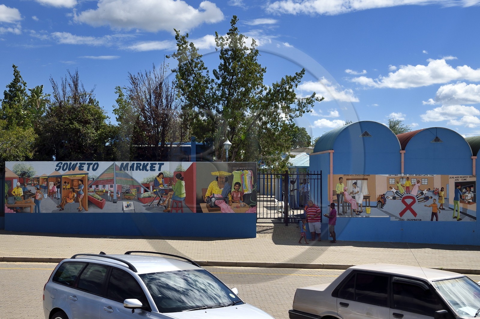 Namibie, région de Khomas, Windhoek, township de Katutura, Soweto Market