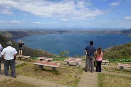 Nicaragua, Masaya, Catarina, la Lagune d'Apoyo (Laguna de Apoyo), lac de cratère volcanique