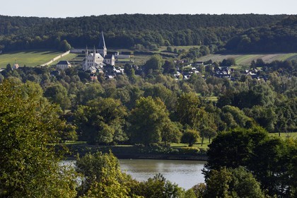 France, Seine-Maritime, Saint Martin de Boscherville, Saint-Georges de Boscherville Abbey of the 12th century