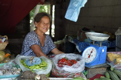 Philippines, province de Tarlac, Victoria, le marché