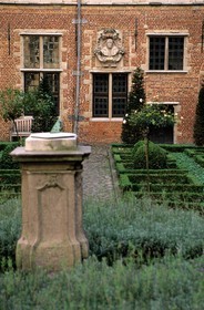 Belgique, Flandre, Anvers (Antwerpen), cour intérieure du musée Plantin-Moretus