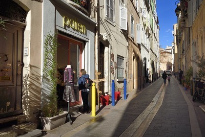 France, Bouches-du-Rhône (13), Marseille, quartier du Panier, rue du Petit Puit