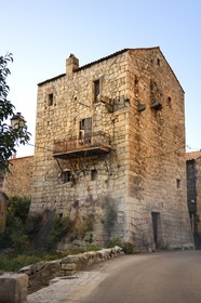 France, Corse du Sud, Sartene region, village of Fozzano, the casa forte (fortified manor house) of the Durazzo family which from Prosper Mérimée speaks in his book Colomba about the vendetta