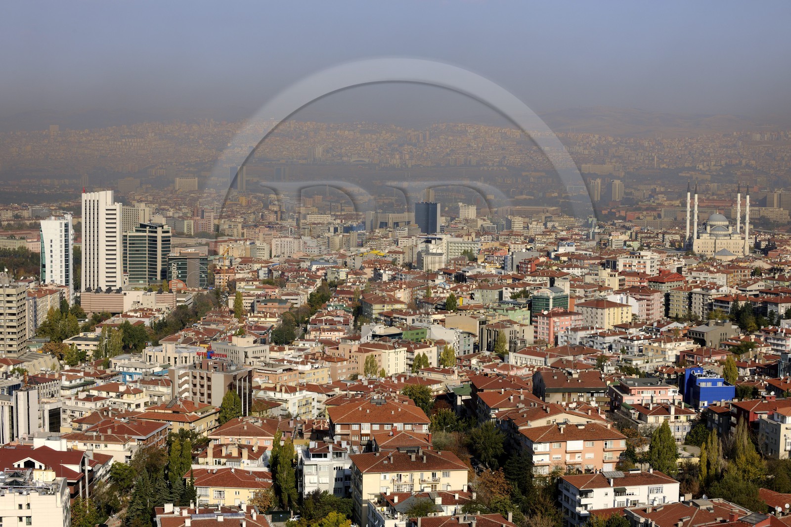 Turquie, Anatolie centrale, Ankara, quartier de la ville moderne