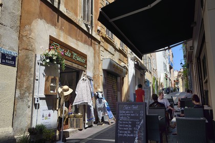 France, Bouches-du-Rhône (13), Marseille, quartier du Panier, rue du Panier