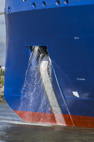 France, Loire-Atlantique (44), Estuaire de la Loire, Saint-Nazaire, ancre de méthanier