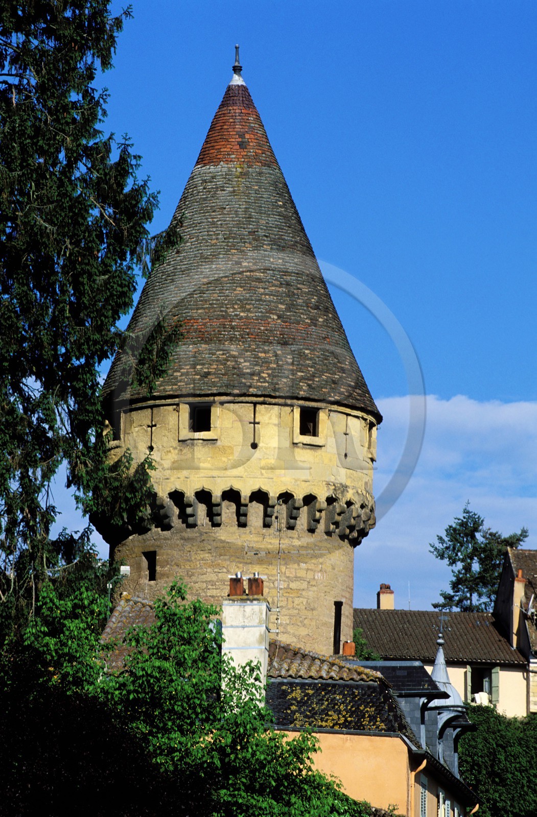 France, Saône-et-Loire (71), Mâconnais, Cluny, tour Fabry du XIVe Siècle