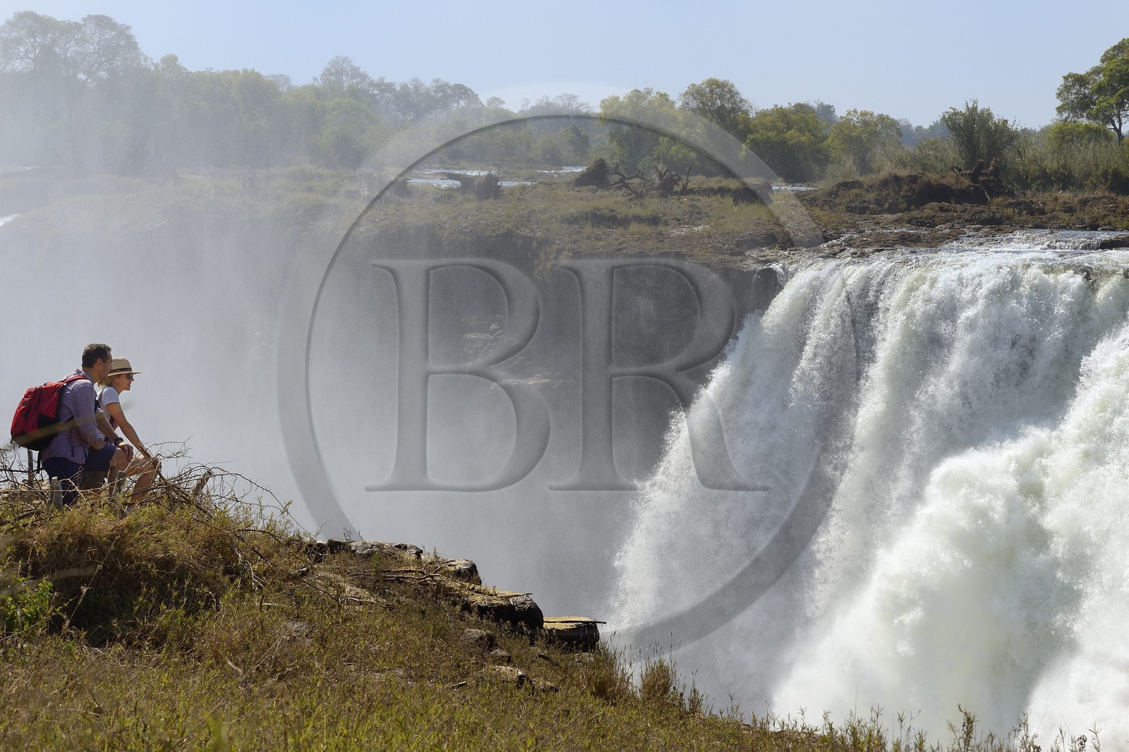 Zimbabwe, province de Matabeleland septentrional, fleuve Zambèze, les Chutes Victoria, classées Patrimoine Mondial de l'UNESCO